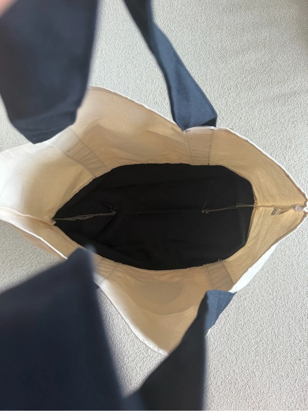🛍️ VIRAL TRADER JOE’S L CANVAS TOTE BAG | CLASSIC NAVY BLUE | 26’ EDITION | NWT